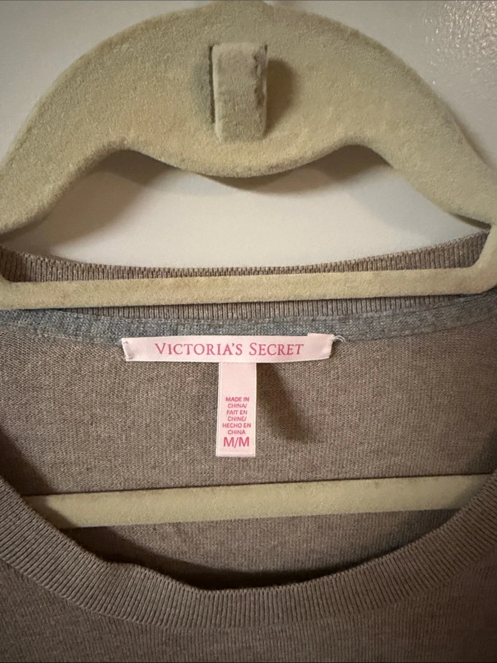 Victoria's Secret Taupe Crewneck Sweater - Picture 2 of 4